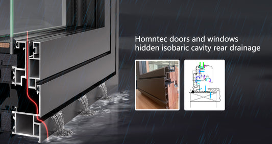 Hidden isobaric cavity rear drainage