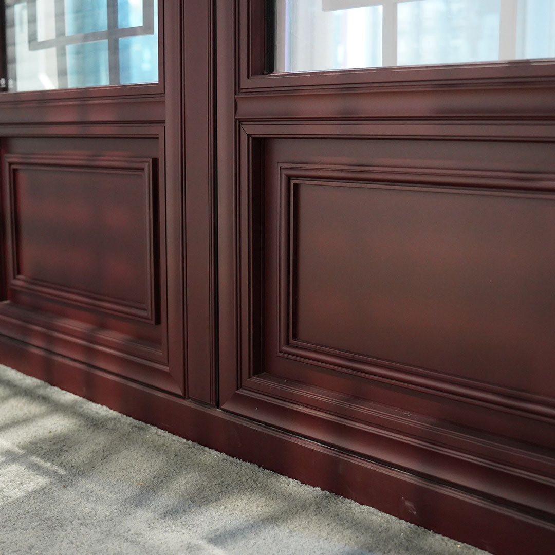 90LZS Aluminum Chinese style outward opening windows and doors