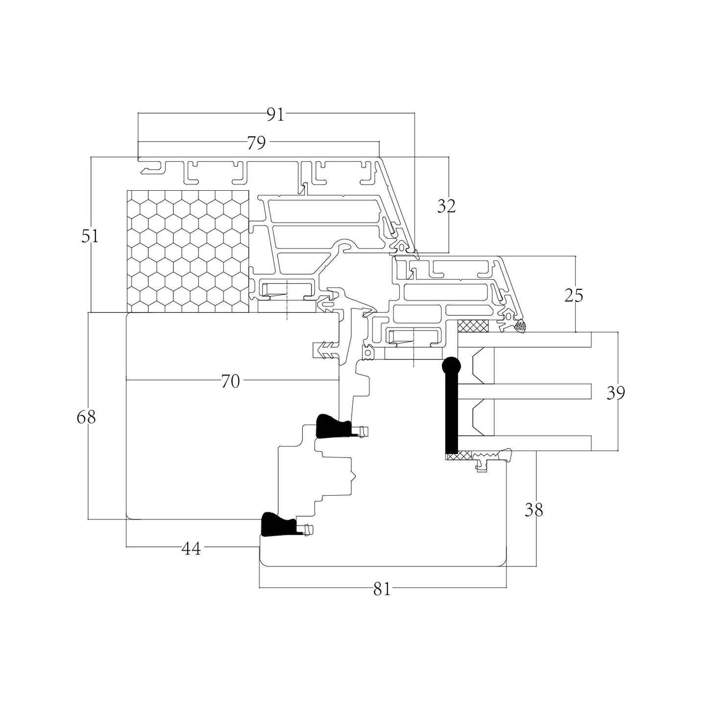 HOMINTEC PASSIVE HA120 Passive window (external hanging type)