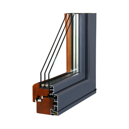 HOMINTEC HN100 Aluminum clad wood inward opening window