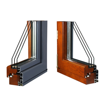 HOMINTEC HN100 Aluminum clad wood inward opening window