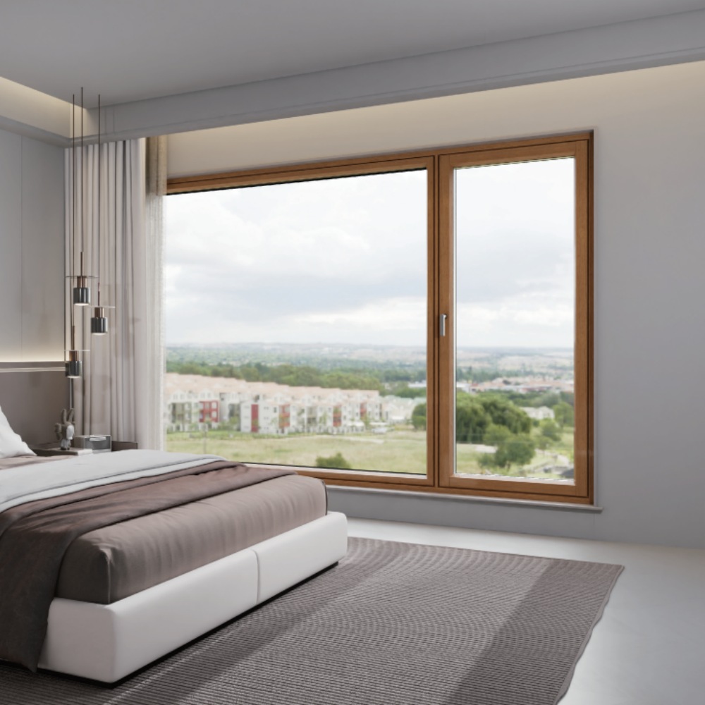 ITALIAN Z136  Slim aluminum-clad wood window